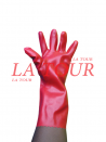 GANTS PLASTIQUES MANUTENTIONNAIRES ROUGE