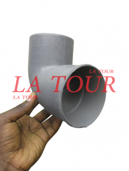 COUDE PVC 1/4 Ø 100 IBP GRIS