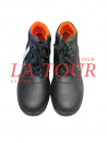 CHAUSSURES DE SECURITE DELTA PLUS N°42 NOIR/ORANGE COUTURE NOIRE