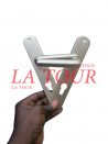 POIGNET SERRURE A CYLINDRE LAPERCHE A.ABLOY 9458 GM 22CM CHAMPAGNE