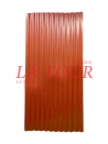 TÔLE ONDULÉE ZINGUE 2000x900x0,23MM LISSE LAQUEE ROUGE BRIQUE