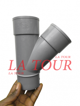 TE CULOTTE PVC Ø 75 IBP GRIS