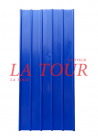 BAC ACIER BAC FORM GALVA TISSE 6 ONDE(s)2,44x1,10ML 0,17MM LAQUE BLEU LAQUE BLEU
