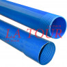 TUYAU FORAGE Ø 125MM PVC CREPINE 3,00ML EP 06MM SOTICI BLEU