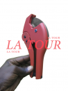 COUPE TUYAU PPR Ø 3-42MM LONG 230MM ROUGE AU VIN