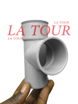 TE DROIT PVC Ø 50 KMEI GRIS