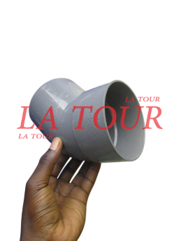 COUDE PVC 1/8 Ø 110 IBP GRIS