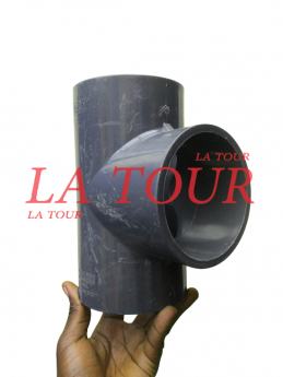 TE PRESSION PVC Ø 110 GRIS