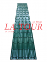 BAC ACIER PETITE ONDULATION TUILE FORME 06,00x0,88ML 0,32MM LAQ VERT FONCE