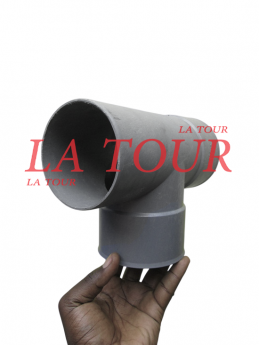 TE DROIT PVC Ø 100 IBP GRIS