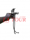 MITIGEUR LAVABO (BONDE POUSSOIR+FLEXIBLE) (1065) MAAT CHROME