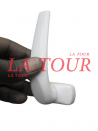 POIGNET SERRURE PORTE VITREE STAC BLANC