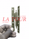 PAUMELLE 140x55MM DROITE SECURITY HINGE BRONZE