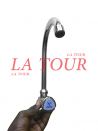 ROBINET EVIER MURAL BEC COURBE ORIENTABLE 1/4 TOUR VARTE CHROME