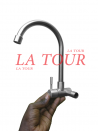 ROBINET EVIER MURAL BEC COURBE ORIENTABLE 1/4 TOUR (SF-3001A) INOX