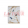 FAIENCE INDIEN (20x30) REF.(2005- HL) AU DECOR OISEAU BEIGE