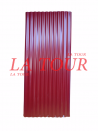 TÔLE ONDULÉE ZINGUE 2000x900x0,17MM LISSE LAQUEE ROUGE