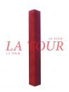 FAITIERE BAC ACIER 2,00ML GALVA TRIANGULAIRE LISSE AVEC BORD LAQUE ROUGE BORDEAU