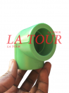 COUDE PPR 1/4 Ø 50 VERT CLAIR