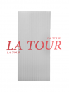 TÔLE ONDULÉE PLASTIQUE 2000x940MM TRANSPARENTE BLANCHE