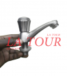 ROBINET LAVABO 1/4 TOUR TETE DECOREE RONDE (VF1543KLS) VARTE INOX
