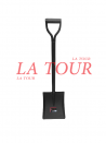 PELLE BECHE AVEC MANCHE CARREE FORGEO NOIRE