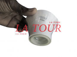 DOUILLE EN PORCELAINE A VIS...