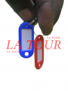 PORTE CLES ETIQUETTE PLASTIFIEE COULEUR