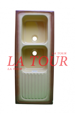 EVIER PORCELAINE 2 BAC(s)...