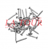 VIS A BOIS TETE PLATE Ø 10 LONGEUR (4,00CM) CHROME