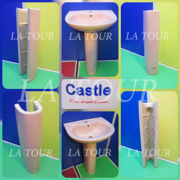 COLONNE LAVABO CASTLE ROSE