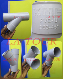 TE CULOTTE PVC Ø 63 KMEI GRIS