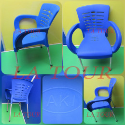 CHAISE PLASTIQUE PIED...