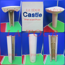 COLONNE LAVABO CASTLE BLANC