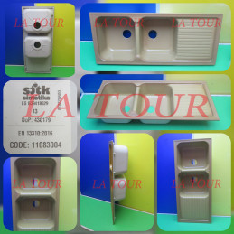 EVIER ACRYLIQUE 2 BAC(s)...